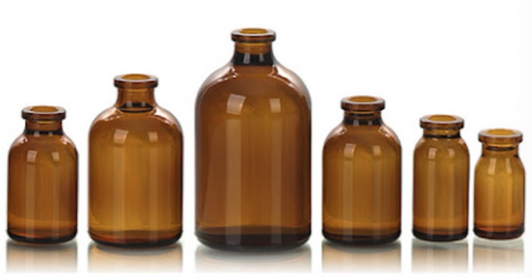 Vial transparente de vidrio 40mL